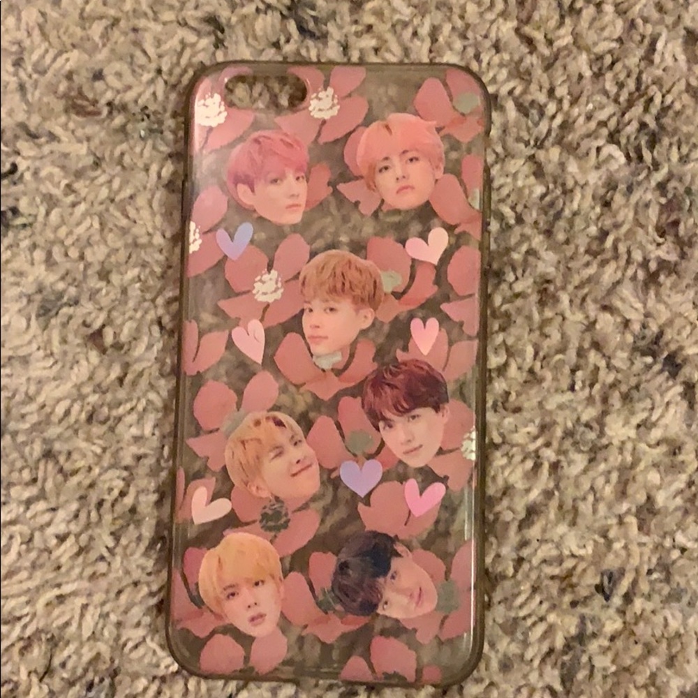 iPhone 6 Plus flowers and Kpop case